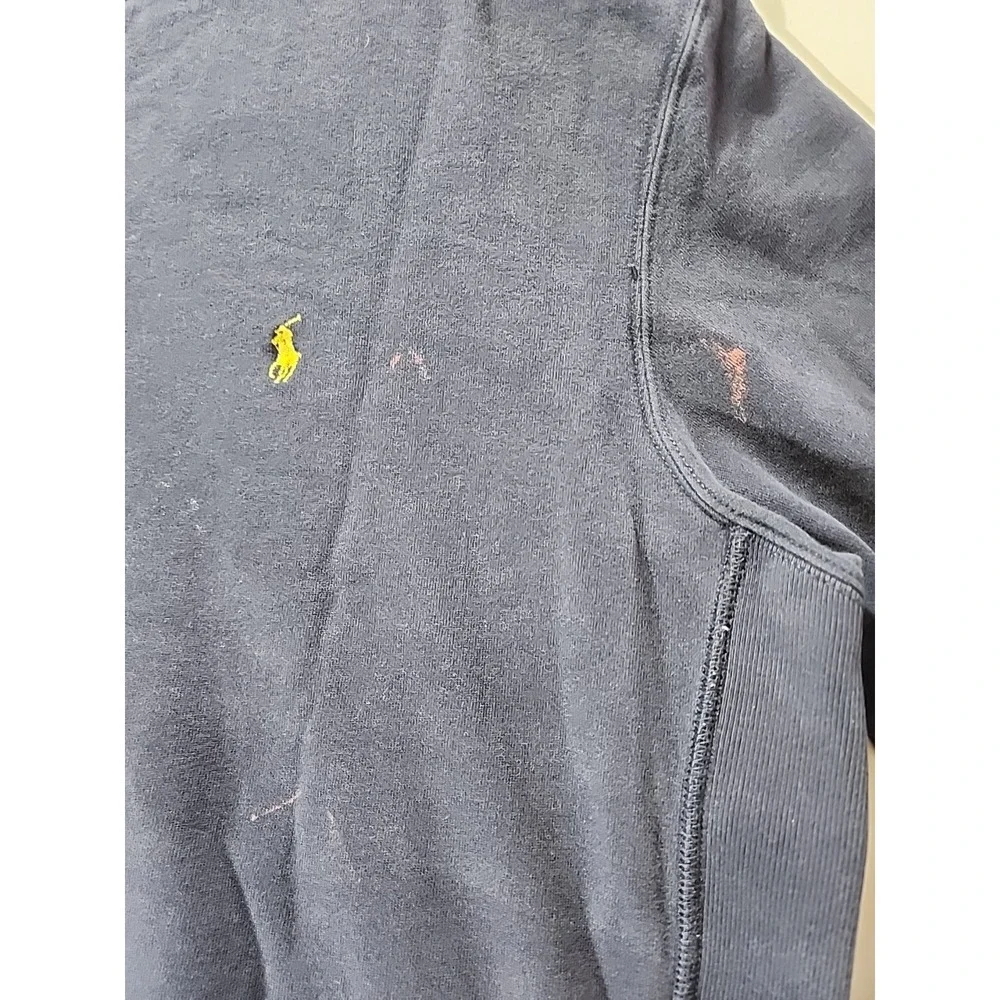 VTG Polo Ralph Lauren Sweatshirt Mens XL‎ Blue Crewneck V-Stitch 90s Blue Tag